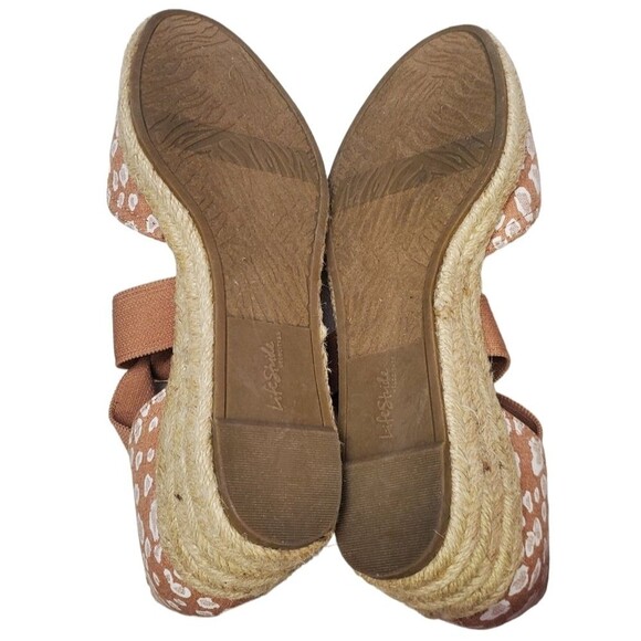 Lifestride Kascade Leopard Print Espadrille Wedges Size 10 Wide - Picture 5 of 7